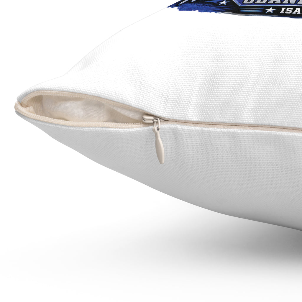 SRO Tribute Pillow — “Here Am I, Send Me” Blue School Resource Officer Throw Pillow