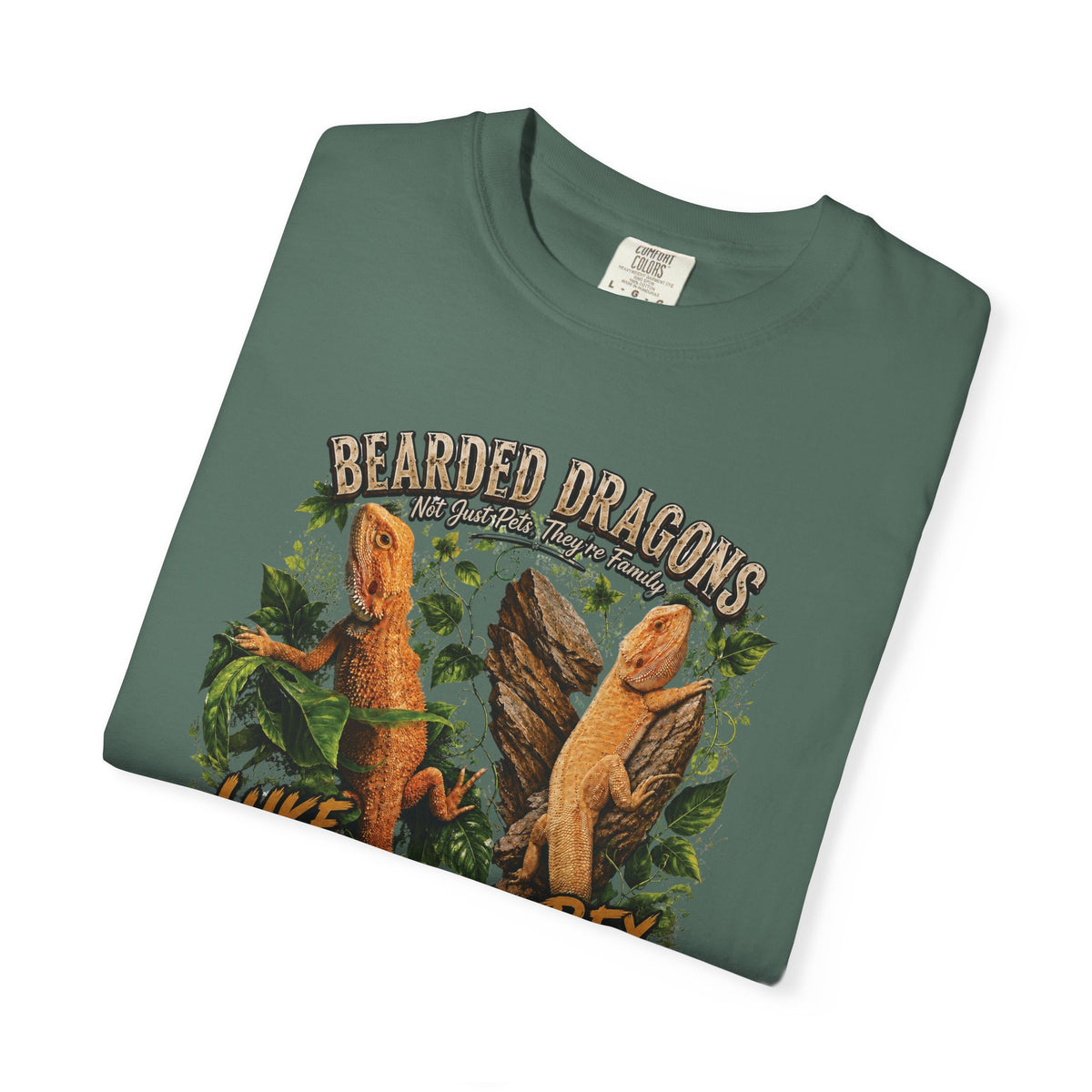 Bearded Dragons Illustration TShirt Luke Rex Reptile Lover Tee