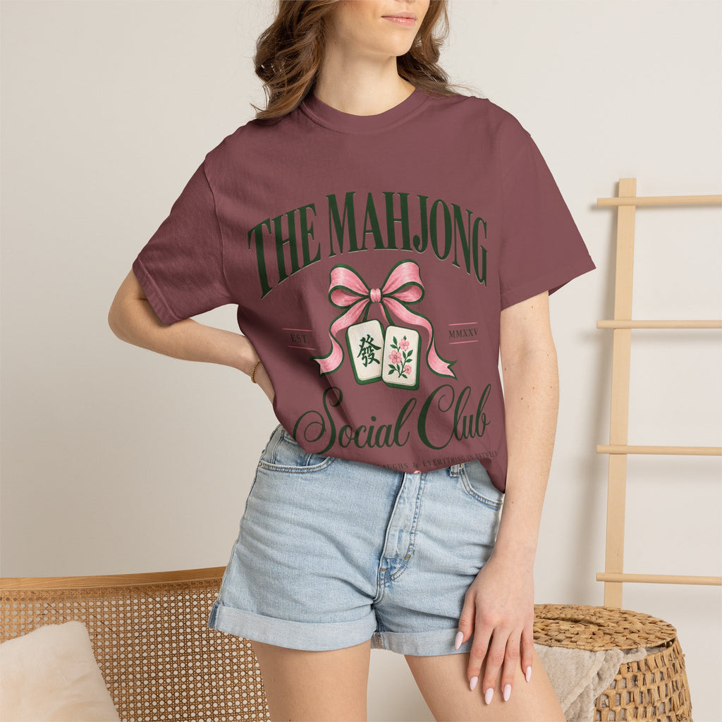 Mahjong Social Club T-Shirt — Vintage Mahjong Tiles Graphic LIMITED
