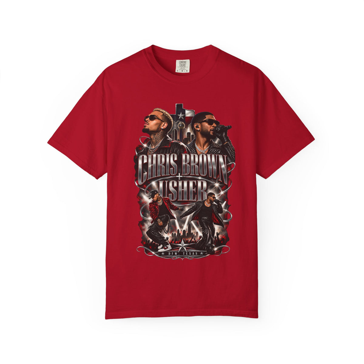 Chris Brown & Usher Concert Tee — Retro R&B Graphic T-Shirt