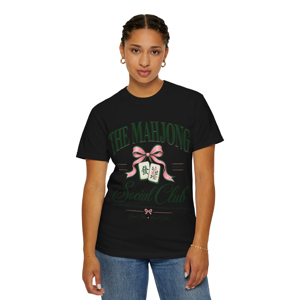 Mahjong Social Club T-Shirt — Vintage Mahjong Tiles Graphic LIMITED
