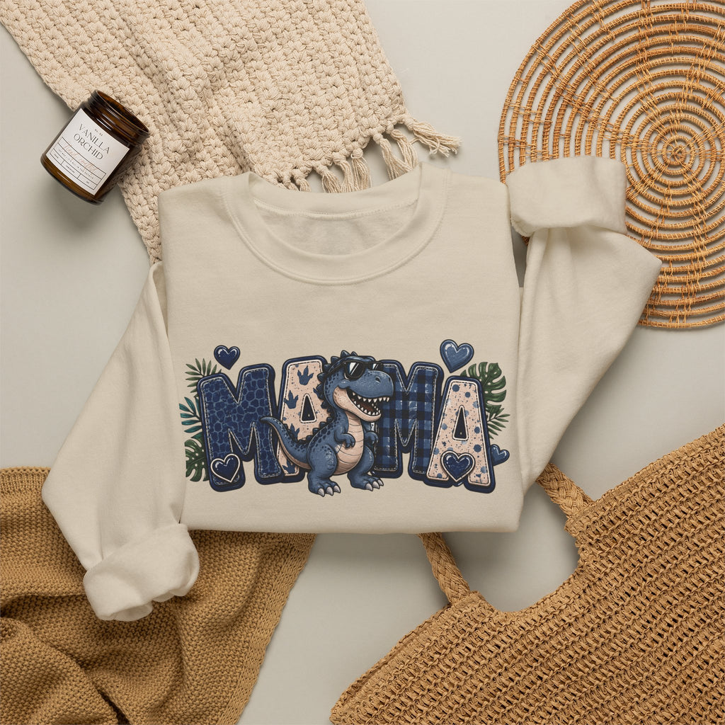 MAMA Crewneck Sweatshirt (personalized) BOY DINO - BECKETT