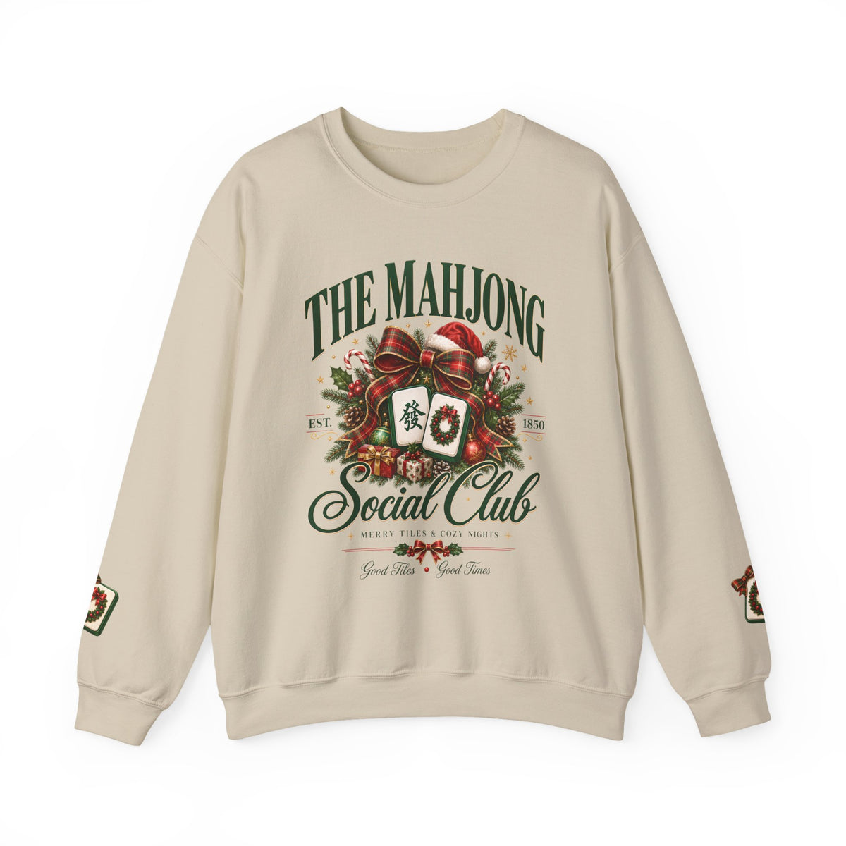 Mahjong Social Club Crewneck - CHRISTMAS