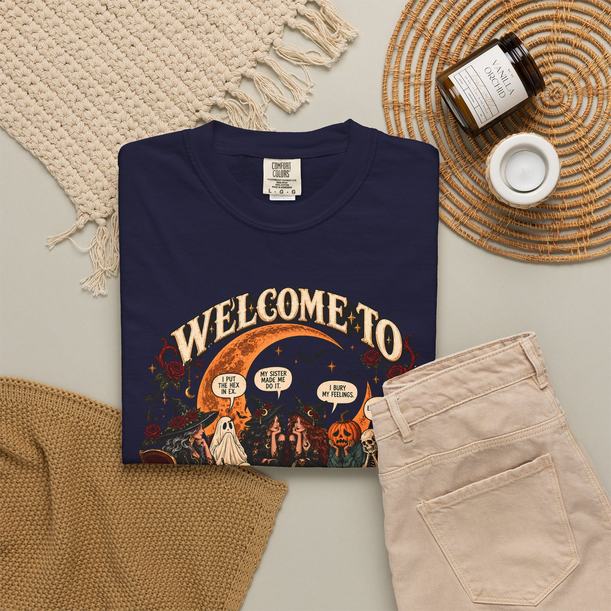 Witchy Group Therapy T-Shirt — "Welcome to Witchy Group Therapy" Retro Halloween Tee