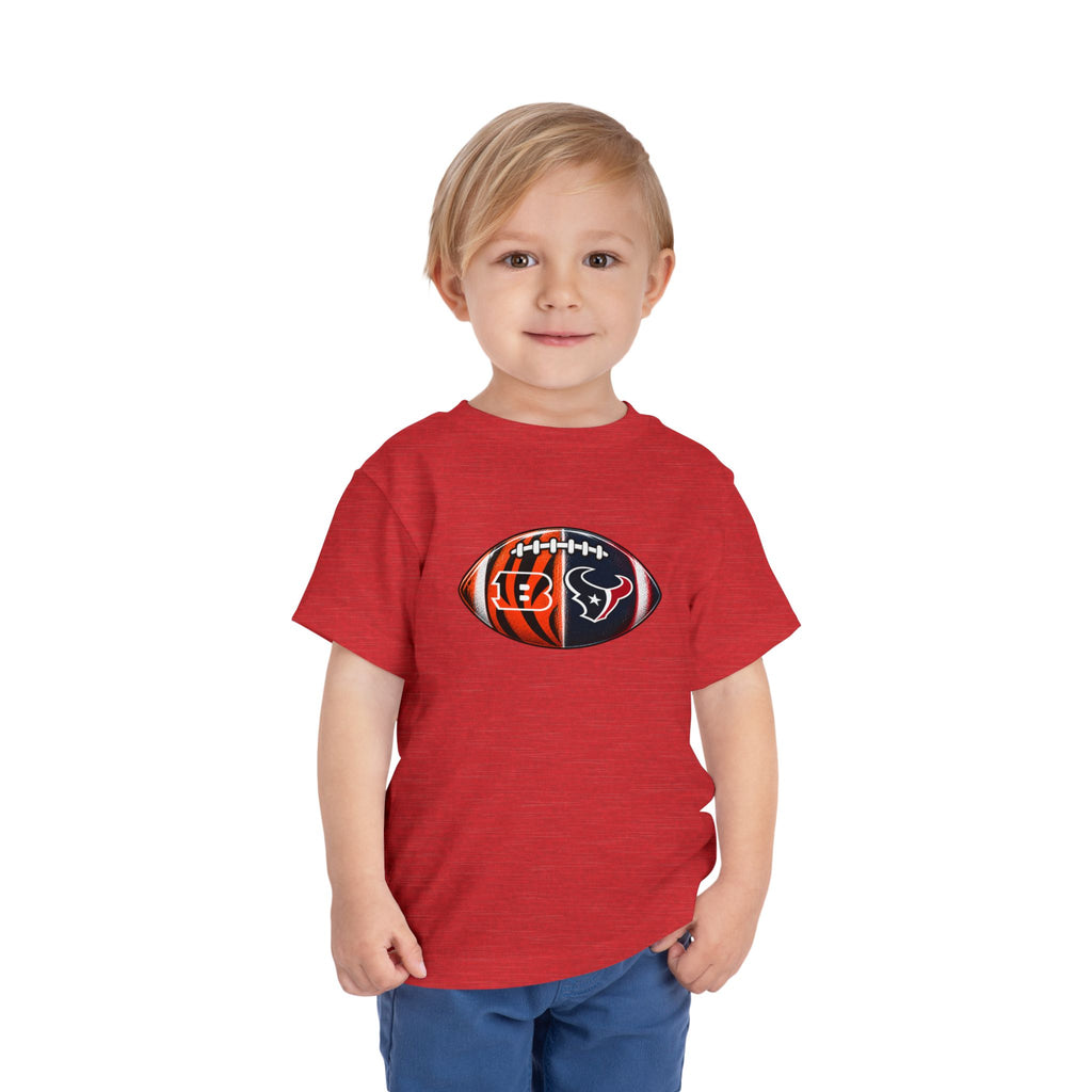 Toddler Split Team Football Tee