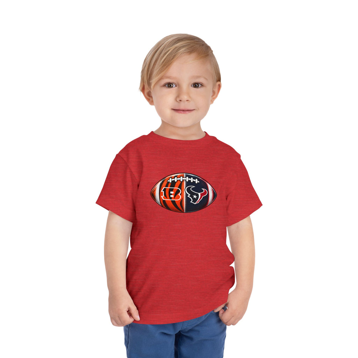 Toddler Split Team Football Tee