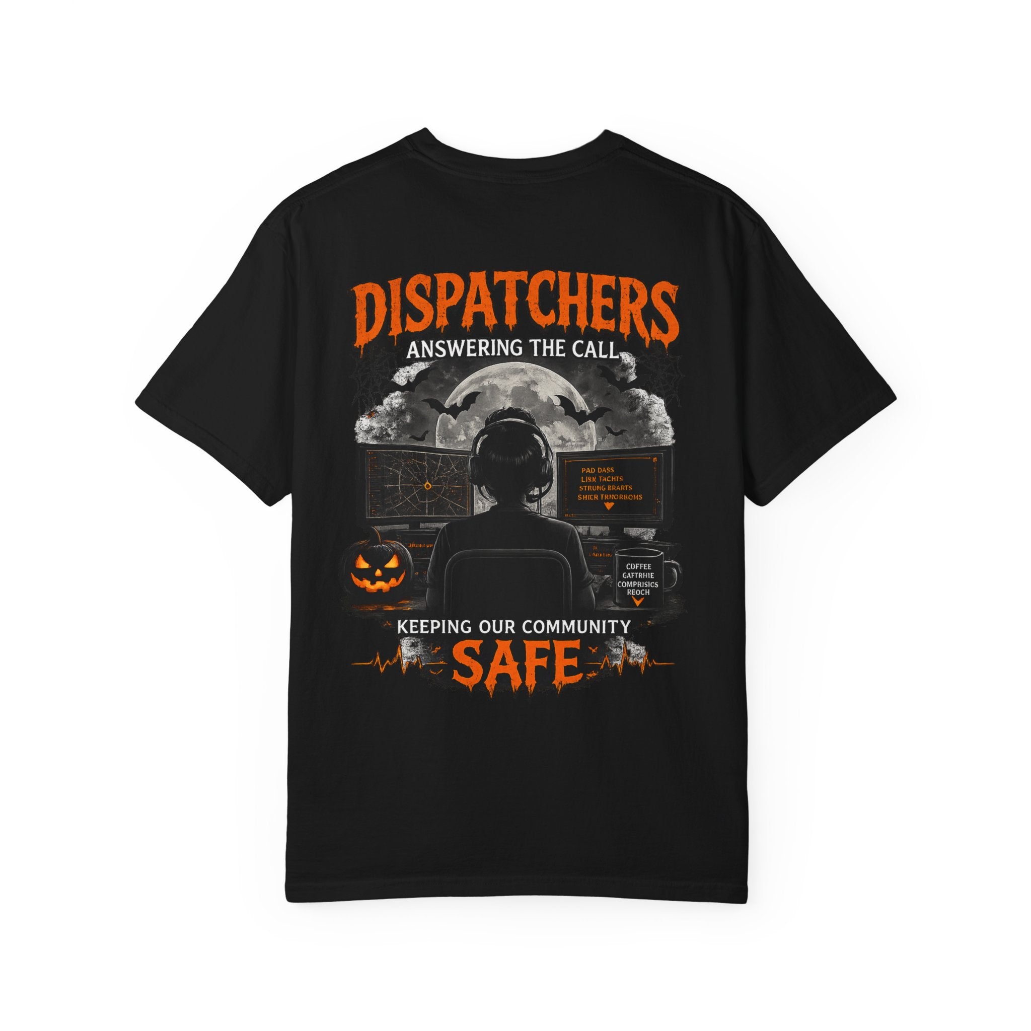 Dispatchers Halloween T-Shirt — "Answering the Call" Emergency Dispatcher Tee