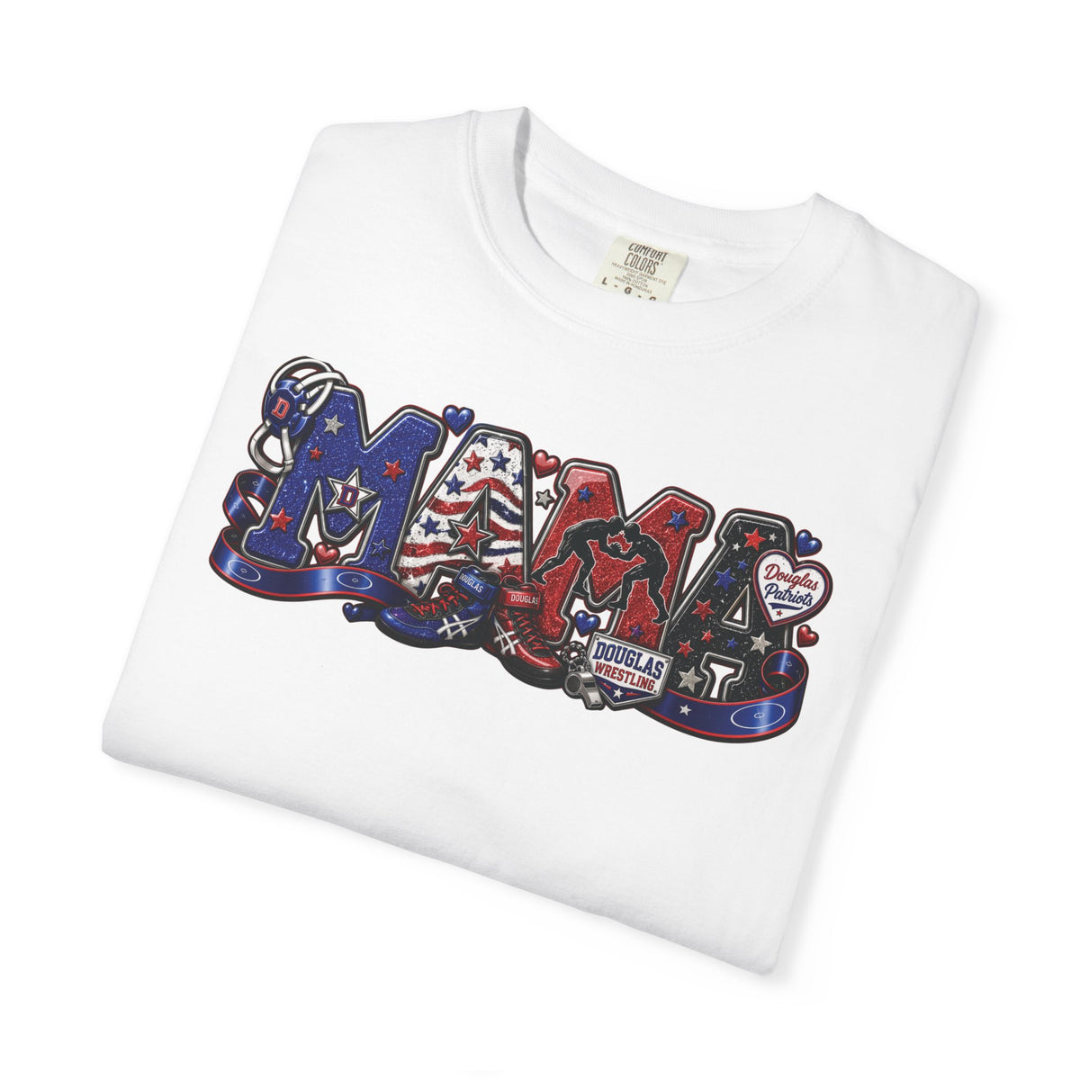 T-Shirt — Patriotic Americana Graphic Tee (USA Flag Collage)