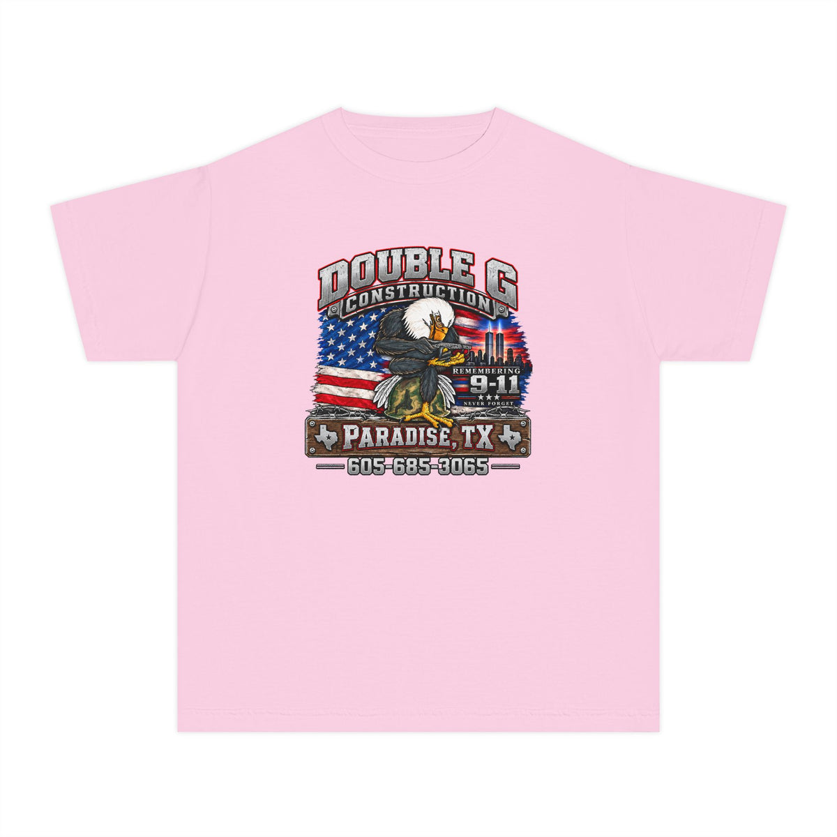 Double G Construction 9 11 Tribute Youth Tee