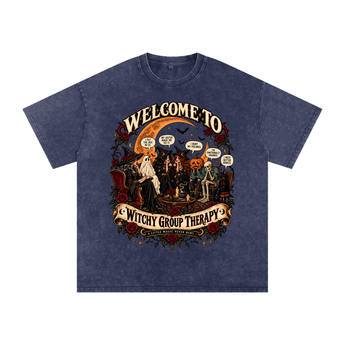 Witchy Therapy Oversized Cotton Tee