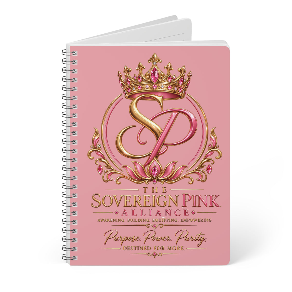 Sovereign Pink Spiral Notebook