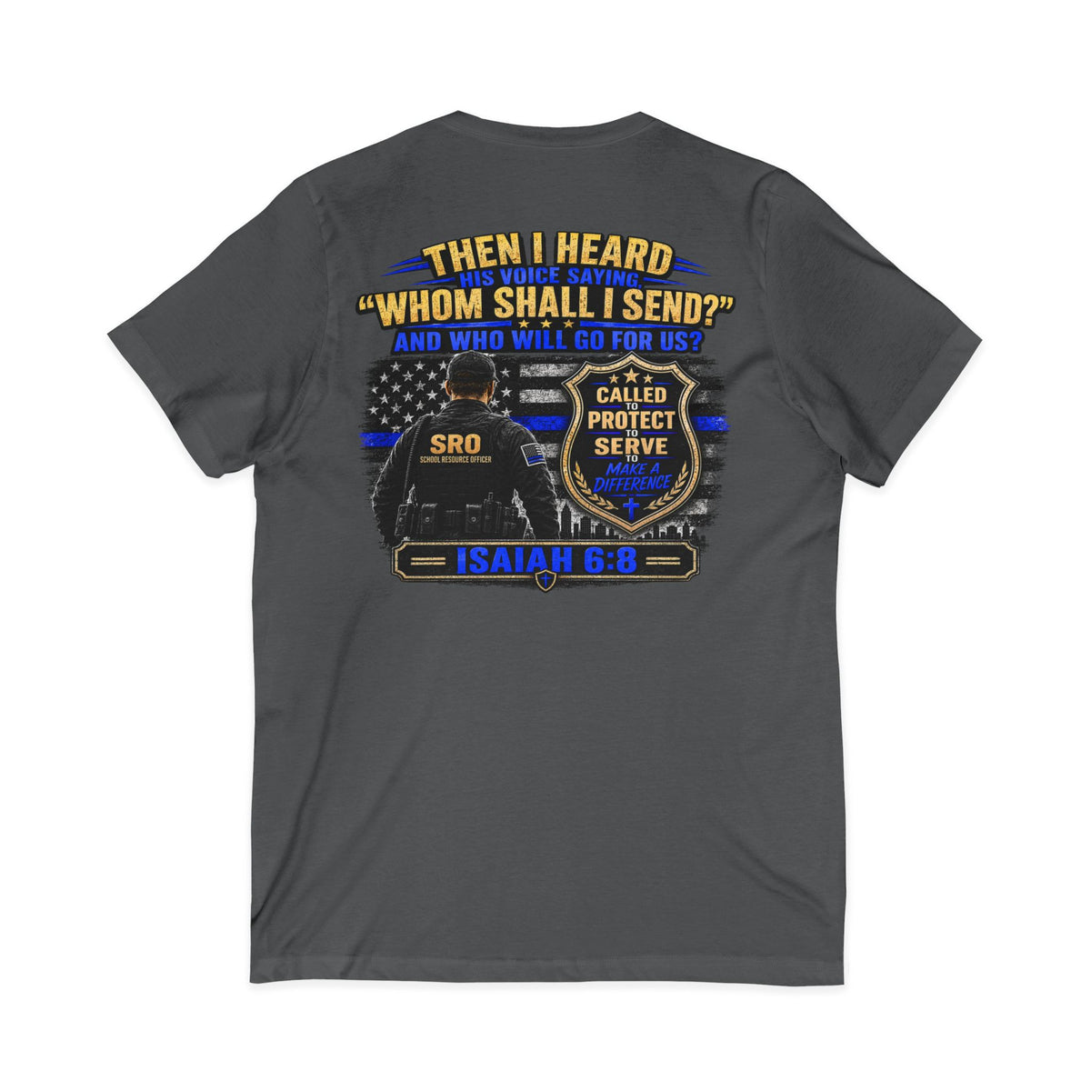 SPOUSE SRO V-Neck Tee — "Called to Protect"