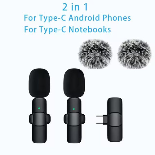 2 piece wireless Lavalier microphone