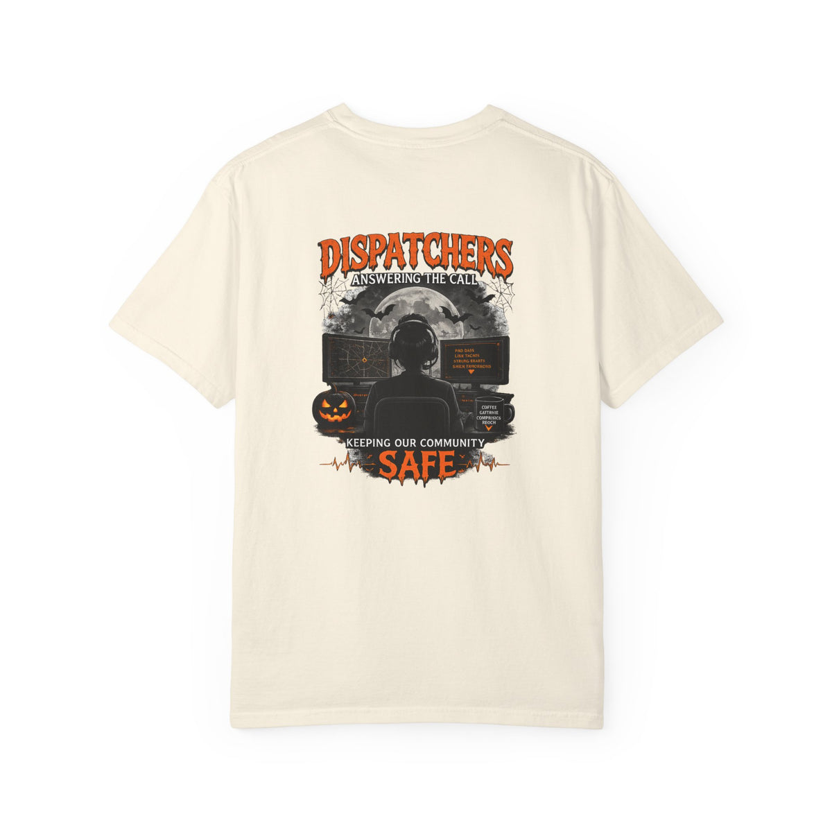 Dispatchers Halloween T-Shirt — "Answering the Call" Emergency Dispatcher Tee
