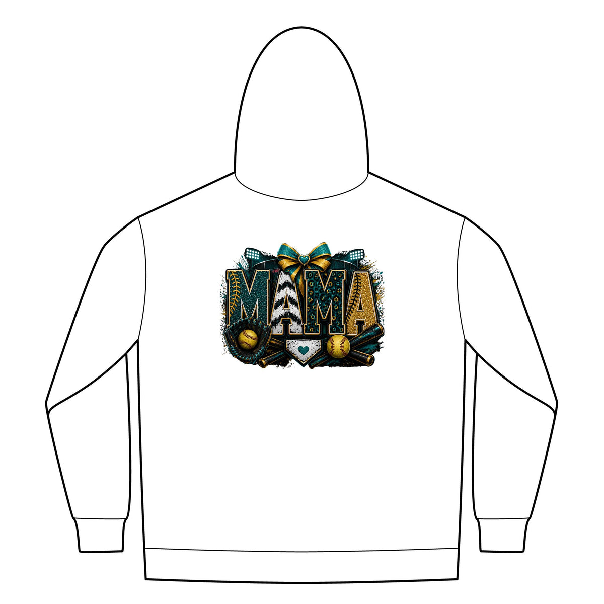 Softball Mom Womens FullZip Hoodie
