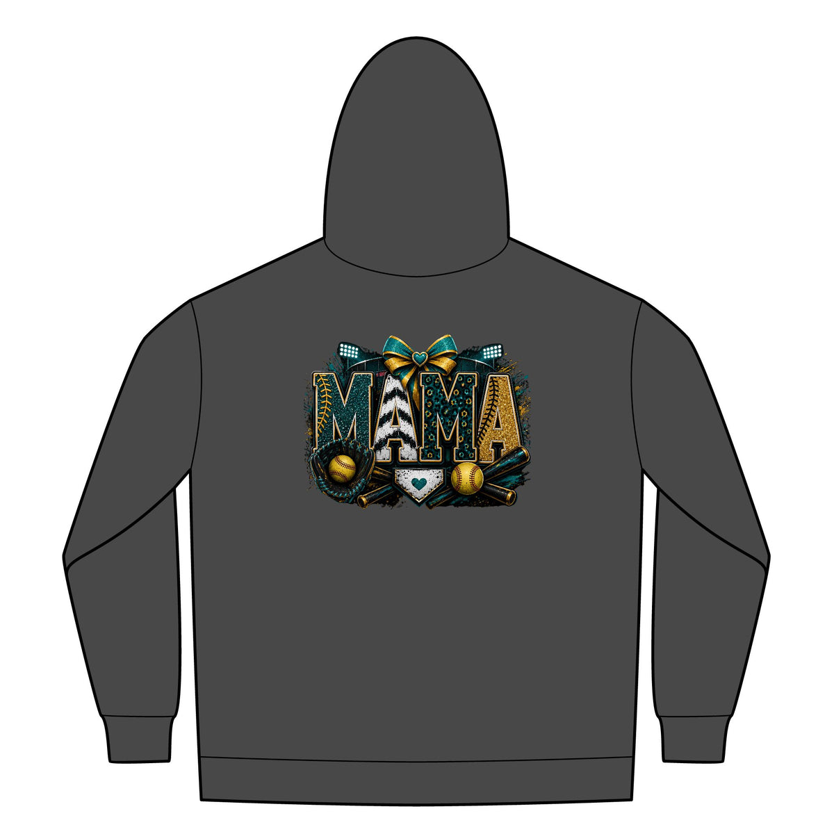 Softball Mom Womens FullZip Hoodie