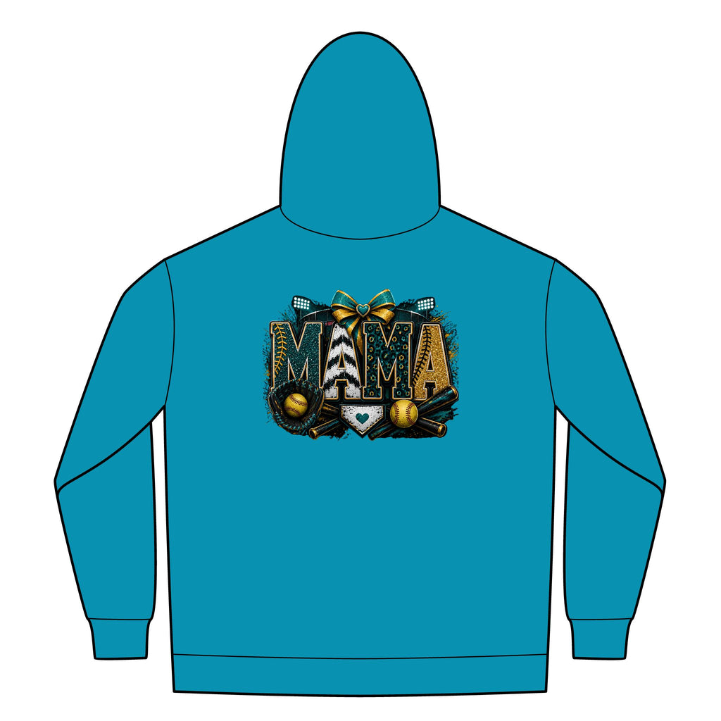 Softball Mom Womens FullZip Hoodie