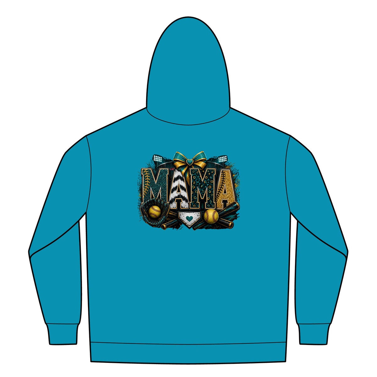Softball Mom Womens FullZip Hoodie