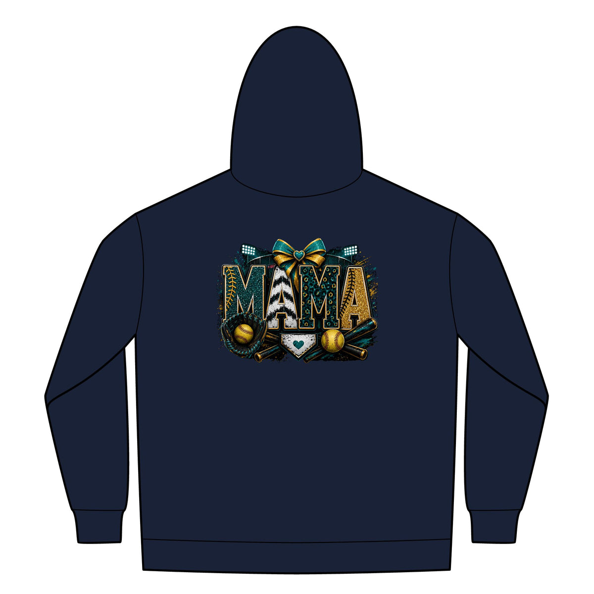 Softball Mom Womens FullZip Hoodie