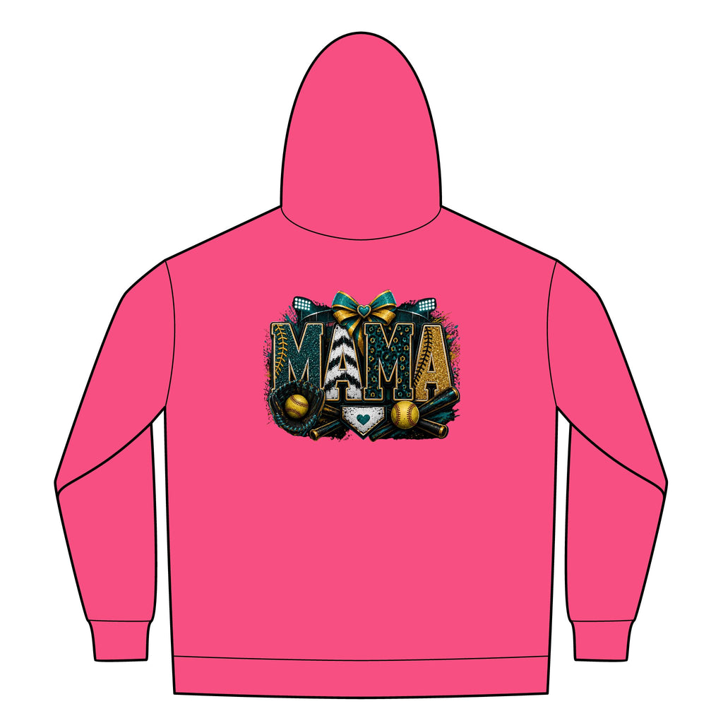Softball Mom Womens FullZip Hoodie