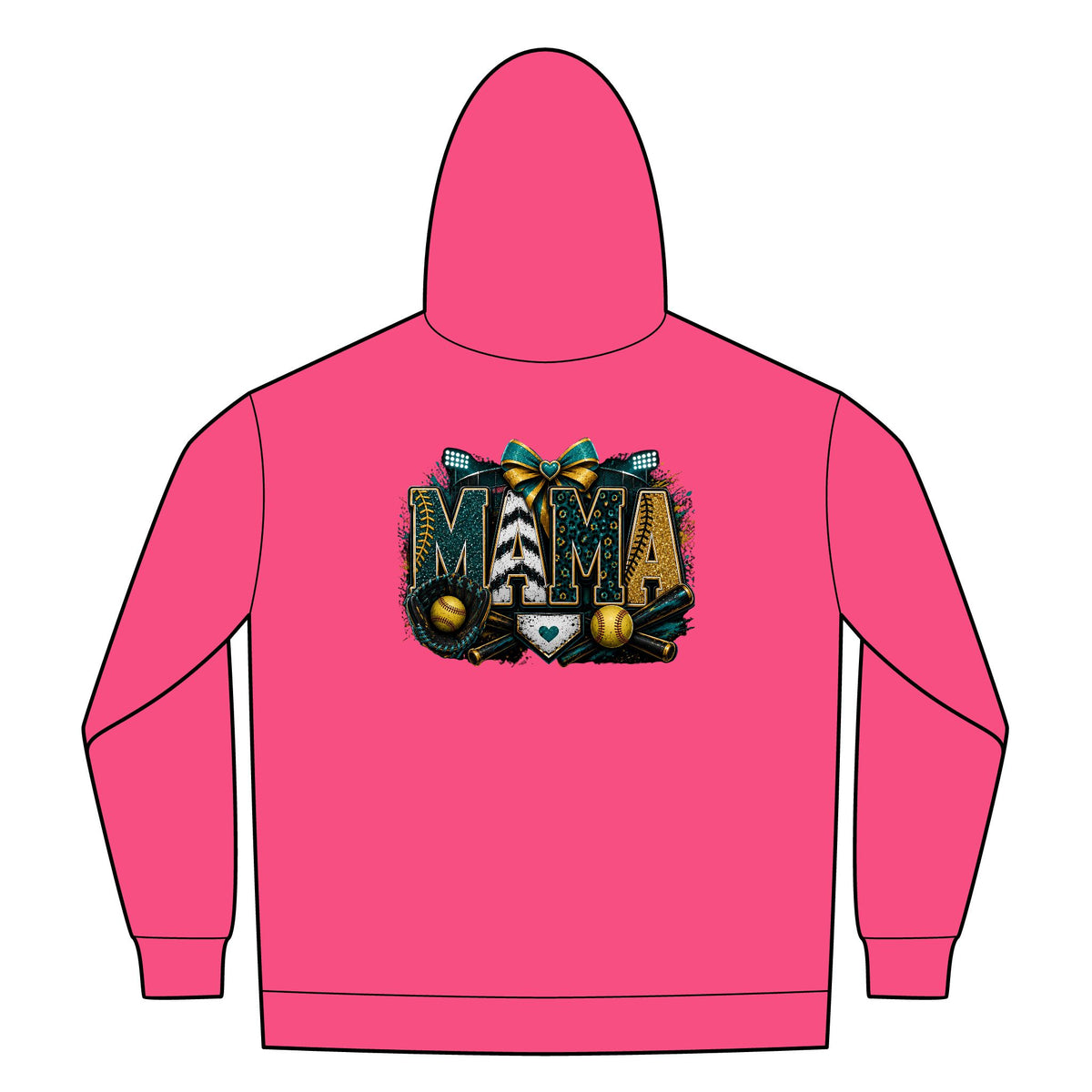 Softball Mom Womens FullZip Hoodie