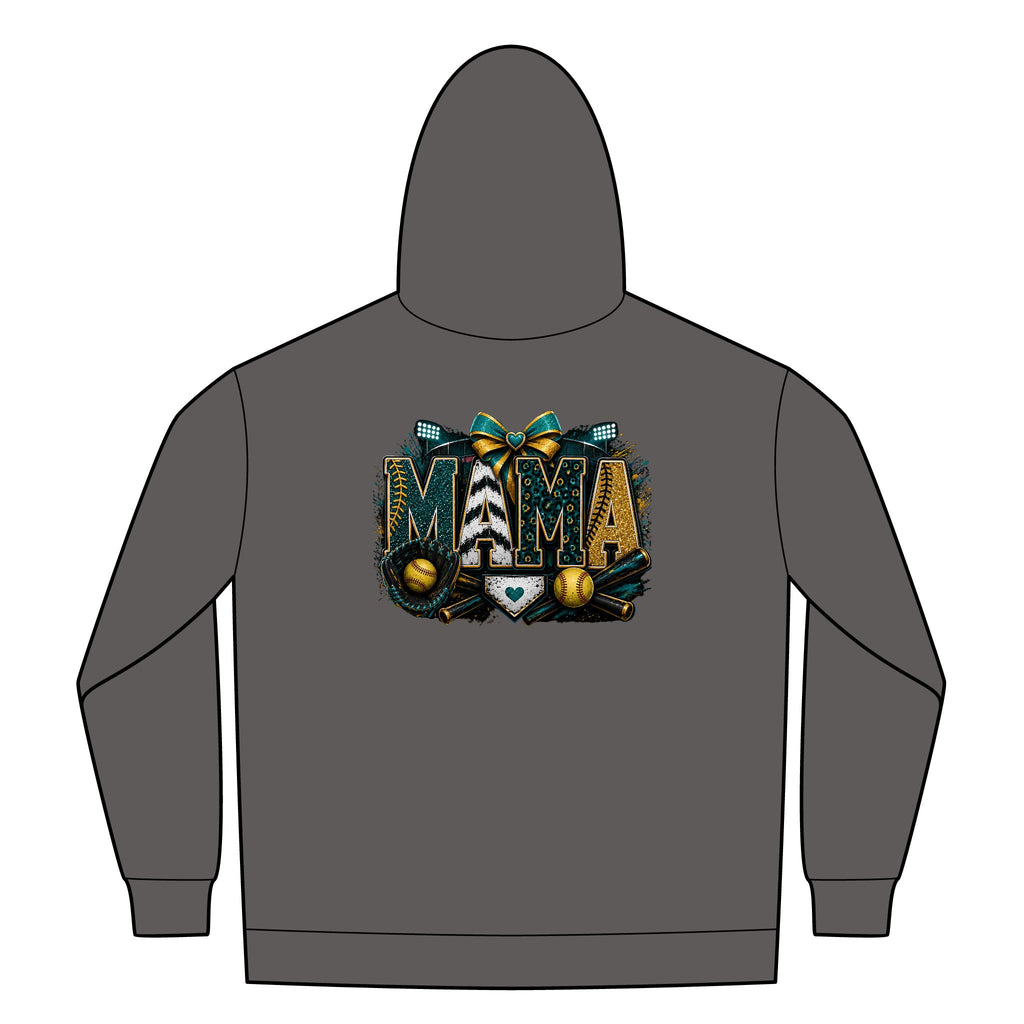 Softball Mom Womens FullZip Hoodie
