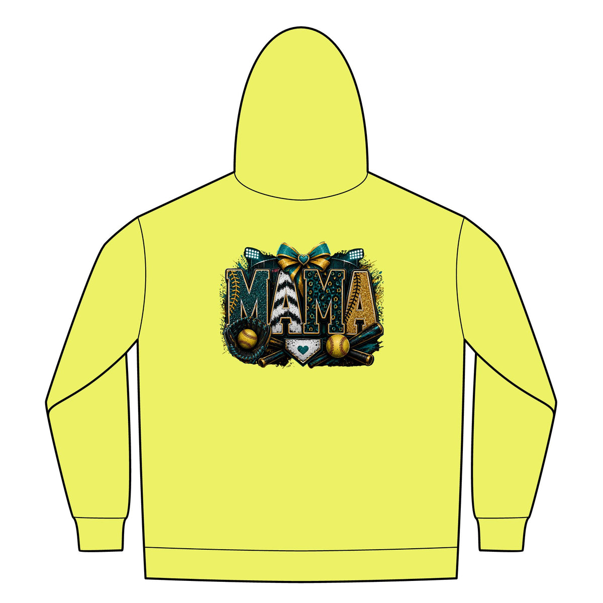 Softball Mom Womens FullZip Hoodie