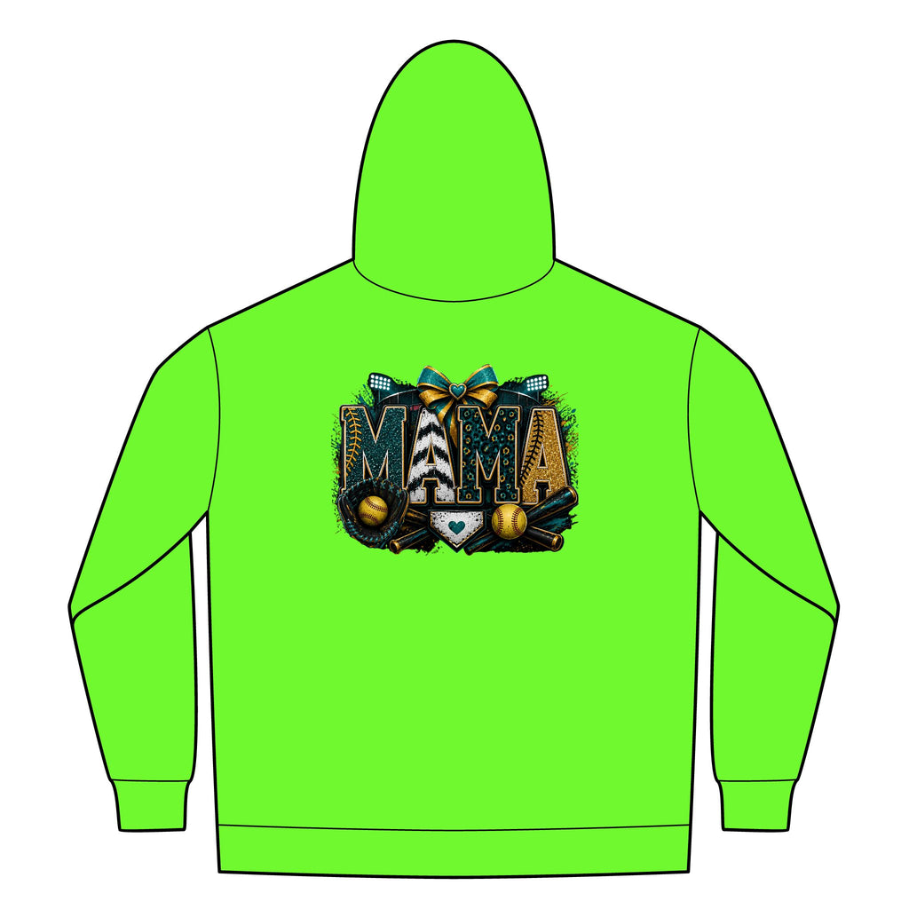 Softball Mom Womens FullZip Hoodie