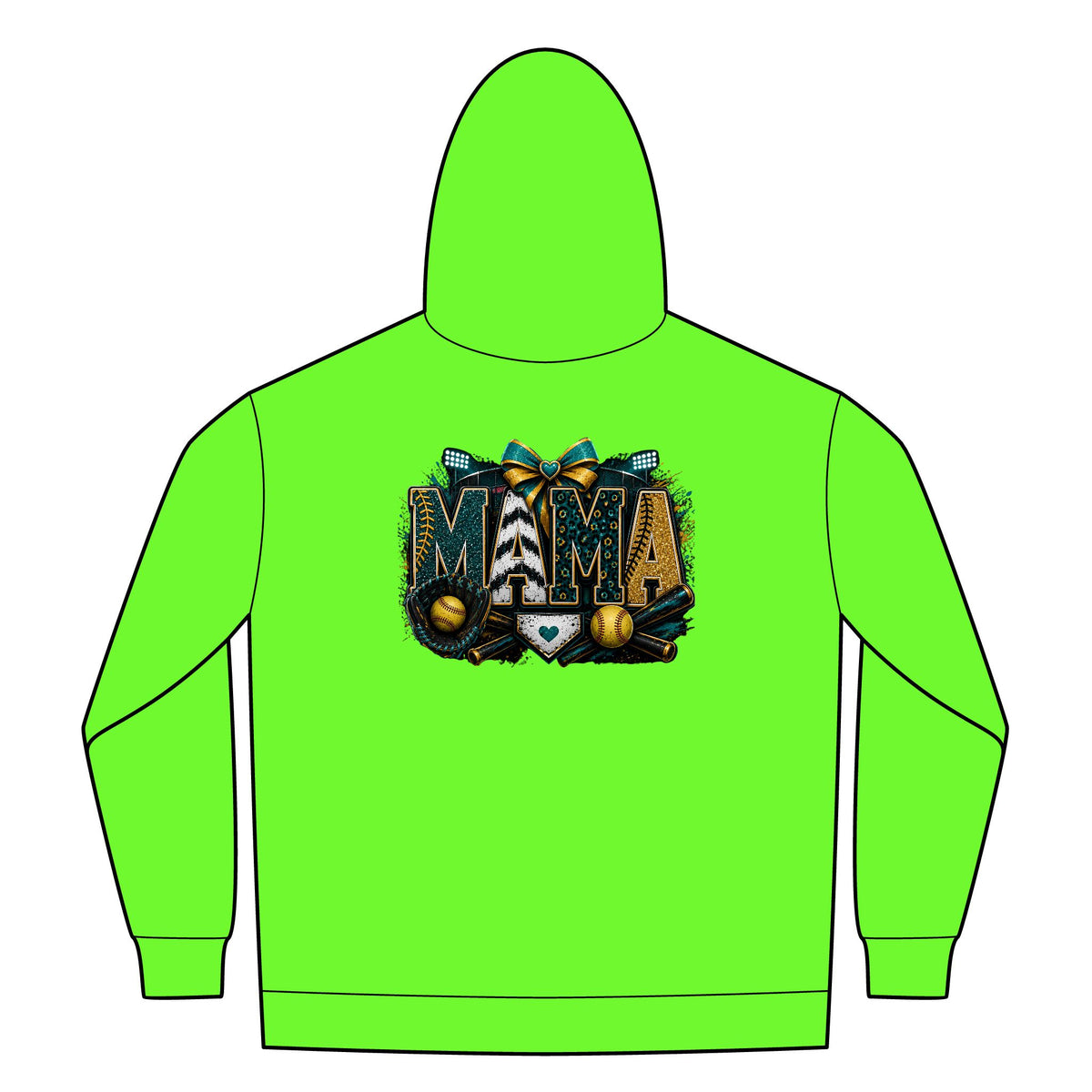 Softball Mom Womens FullZip Hoodie