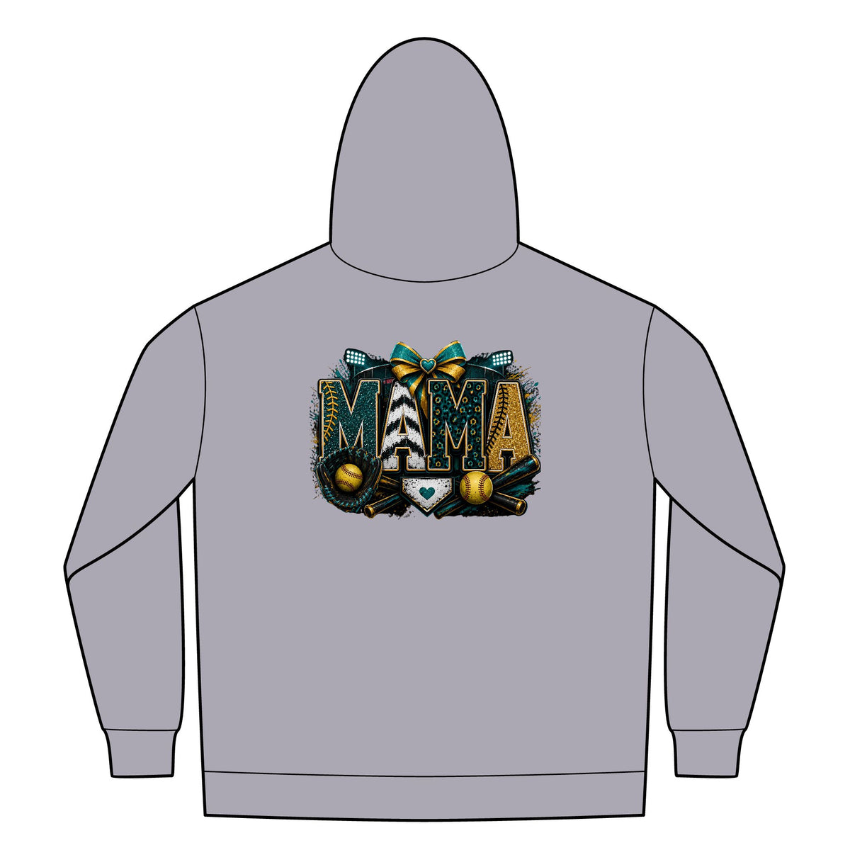 Softball Mom Womens FullZip Hoodie