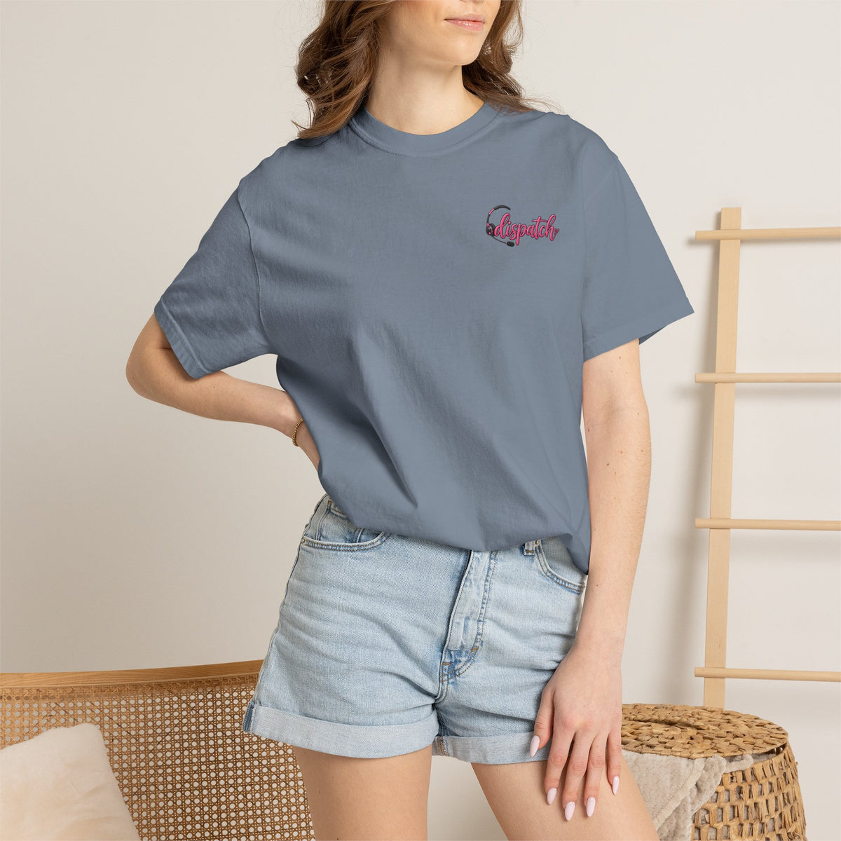 911 Dispatch Pink Ribbon T‑Shirt — Breast Cancer Awareness Dispatcher Tee
