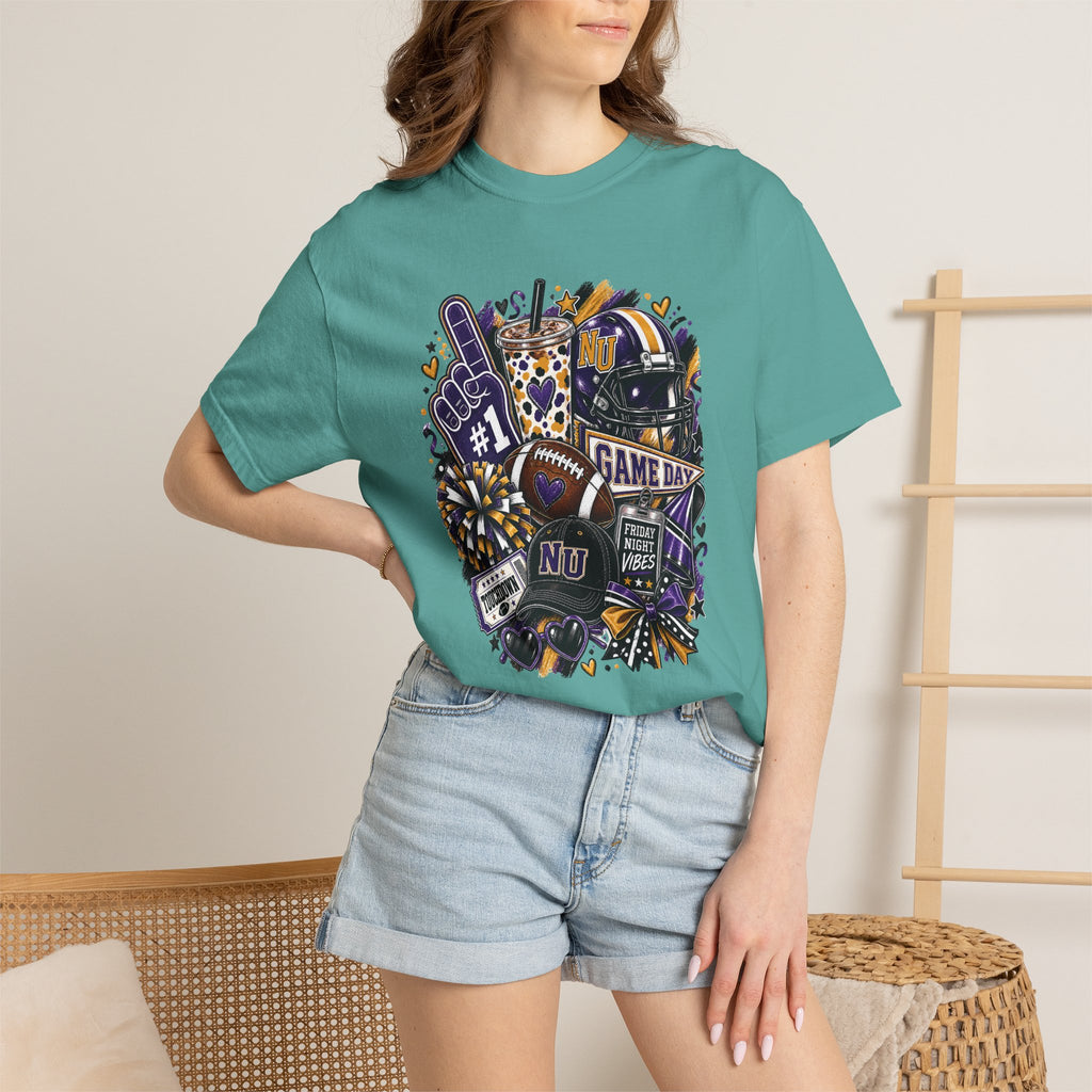 Game Day Football NU Tiger Fan Tee