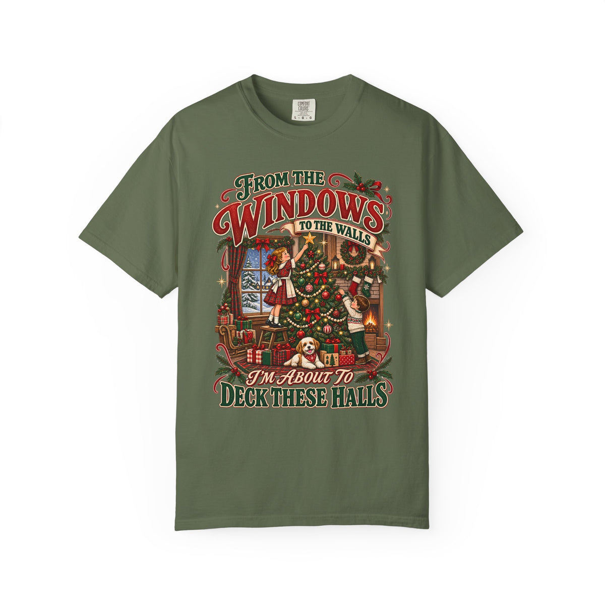 Christmas Deck These Halls Tee