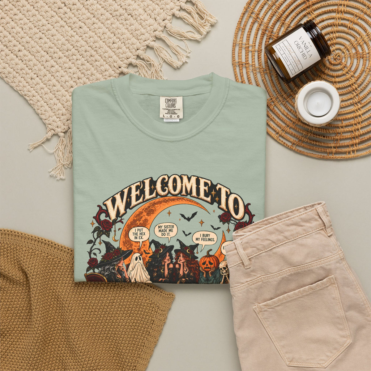 Witchy Group Therapy T-Shirt — "Welcome to Witchy Group Therapy" Retro Halloween Tee
