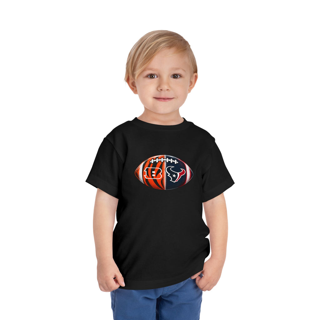 Toddler Split Team Football Tee