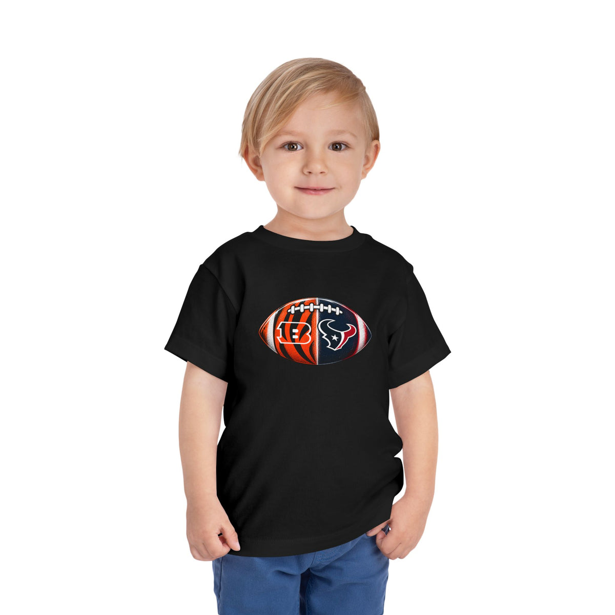 Toddler Split Team Football Tee