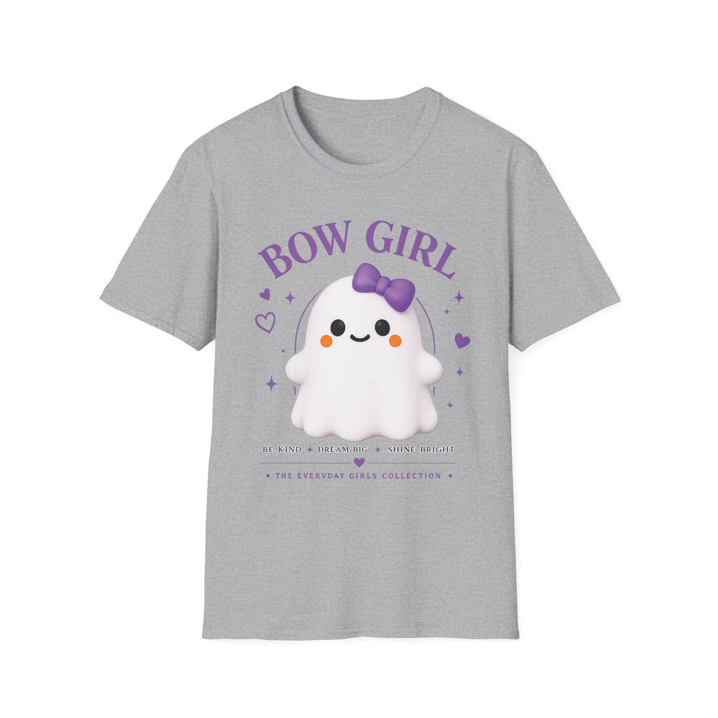 Bow Girl™ Ghost T-Shirt — Cute Kawaii Bow Puppy Tee