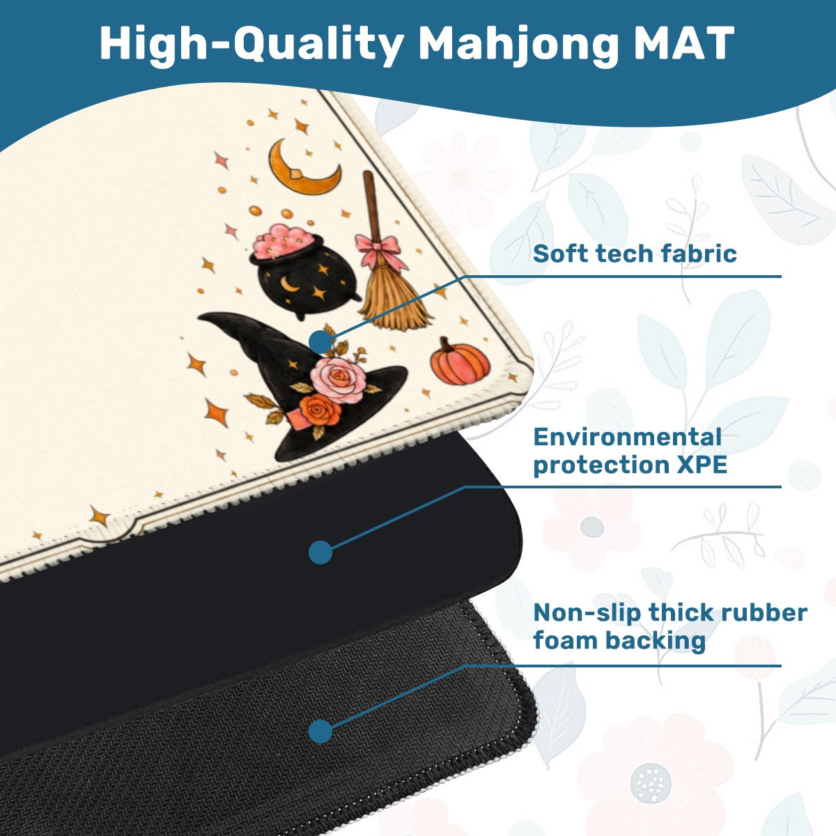 Mahjong Tiles - Witch (Pink) MAT