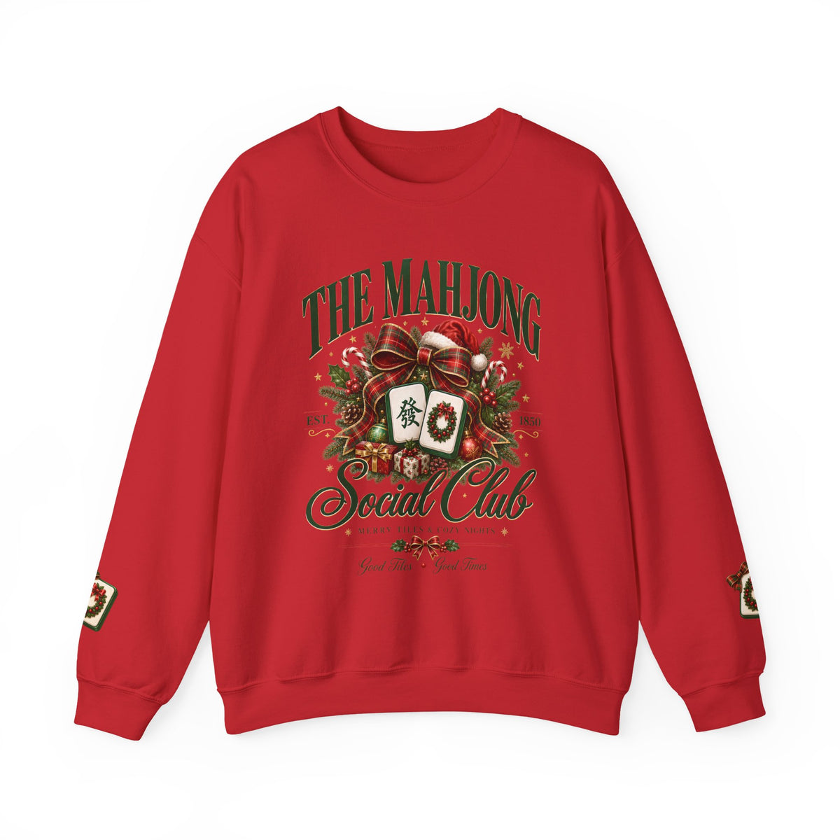 Mahjong Social Club Crewneck - CHRISTMAS