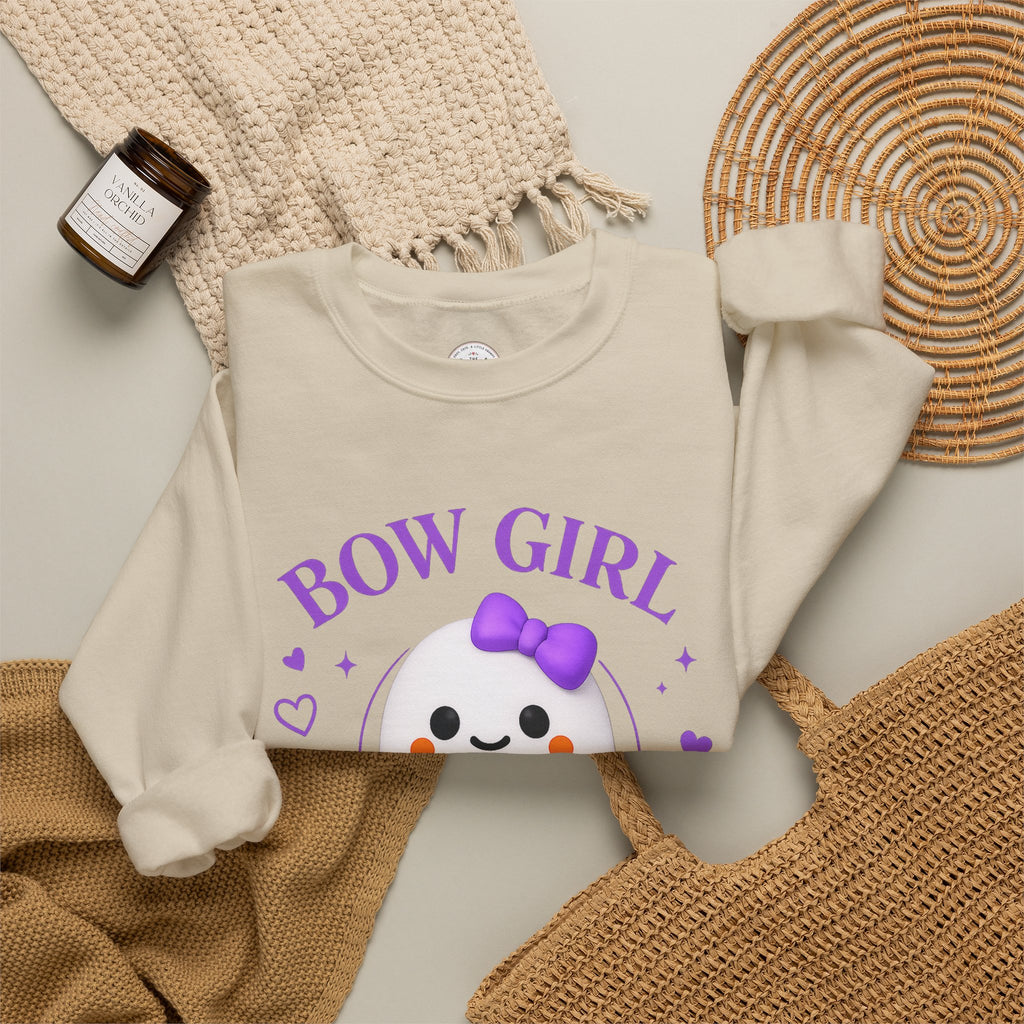 Bow Girl™ Ghost Crewneck Sweatshirt Pullover