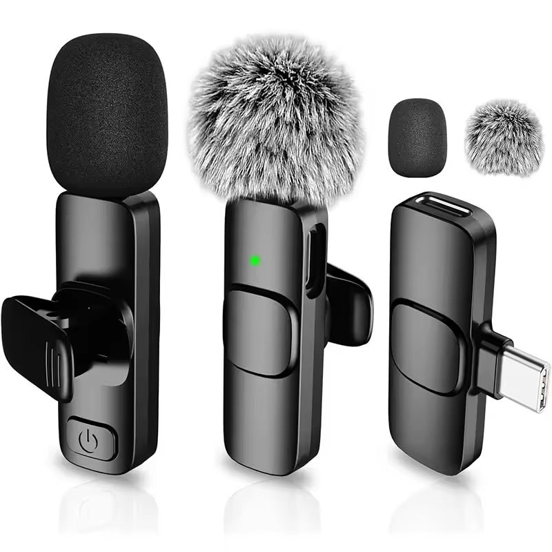 2 piece wireless Lavalier microphone