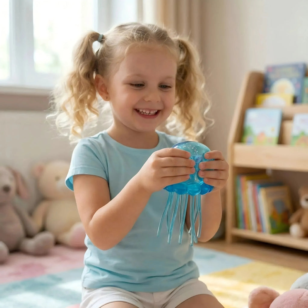 Trending Jelly Squish Duo – Jellyfish & Cube Sensory Fidgets