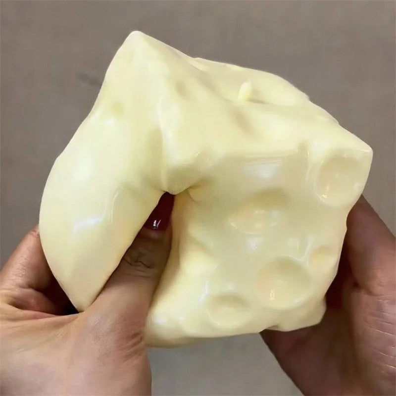 Jumbo Shapeable Cheese Cube Sensory Squish