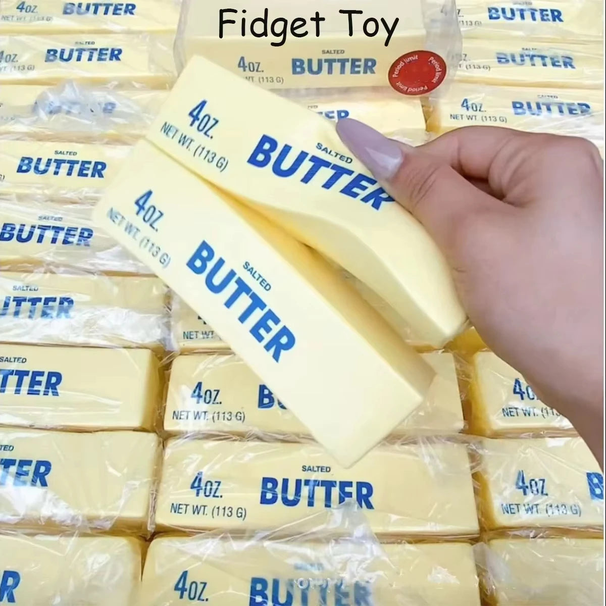 Realistic Butter Stick Slow-Rise Sensory Squishy
