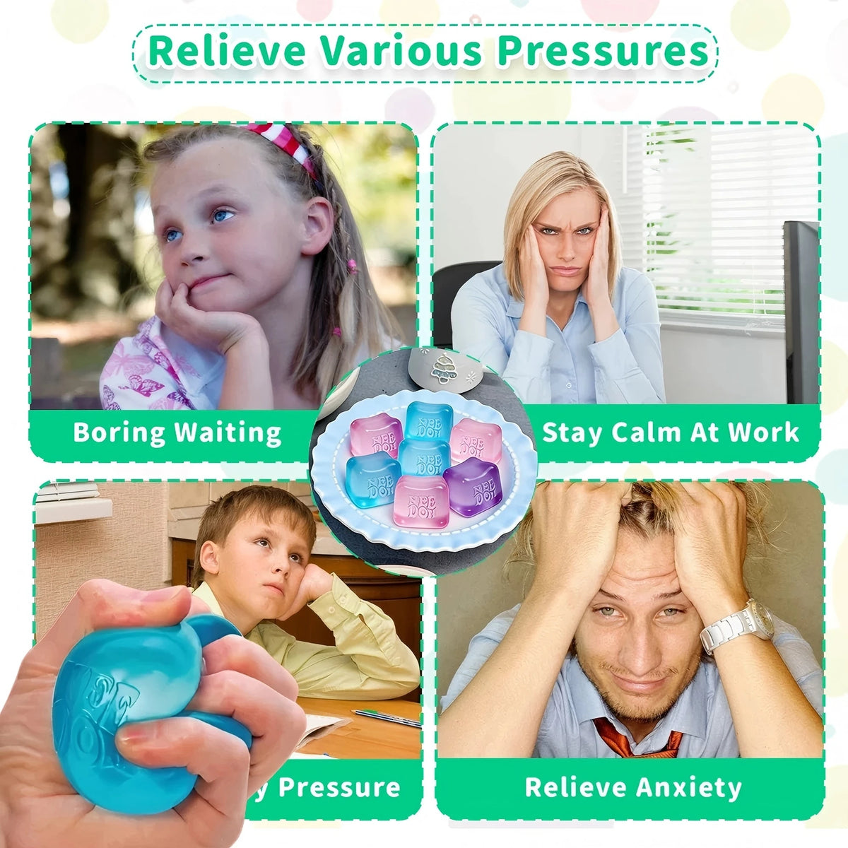 Trending Jelly Squish Duo – Jellyfish & Cube Sensory Fidgets