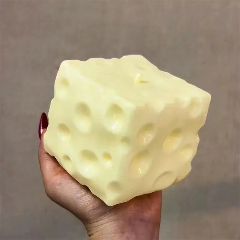 Jumbo Shapeable Cheese Cube Sensory Squish