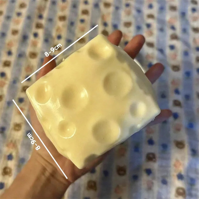 Jumbo Shapeable Cheese Cube Sensory Squish