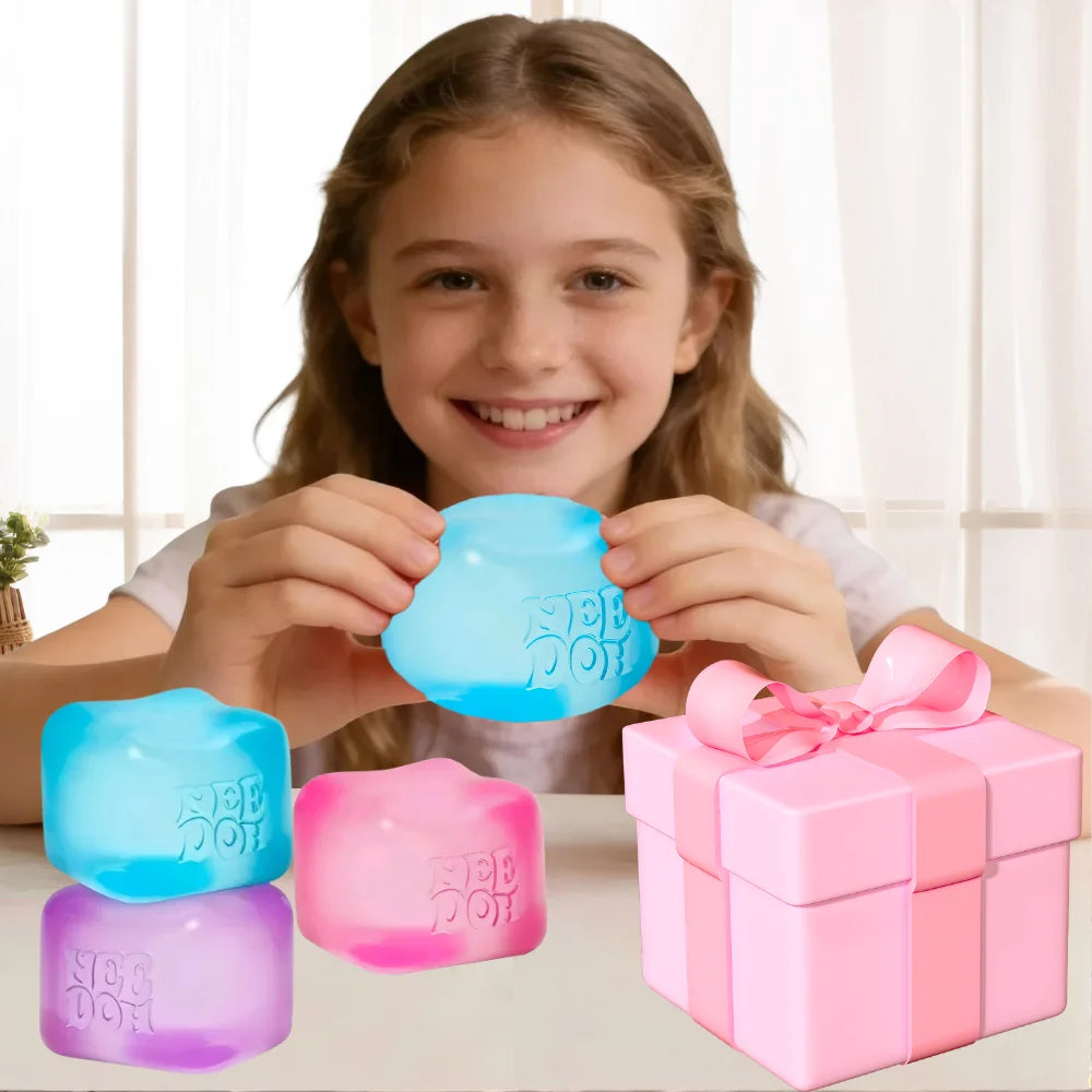 Trending Jelly Squish Duo – Jellyfish & Cube Sensory Fidgets