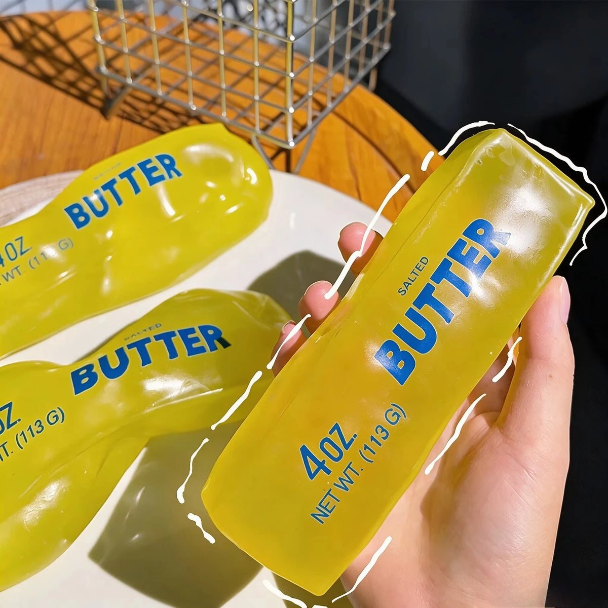 Moldable Butter Stick Sensory Squishy – 1 to 4 Pack