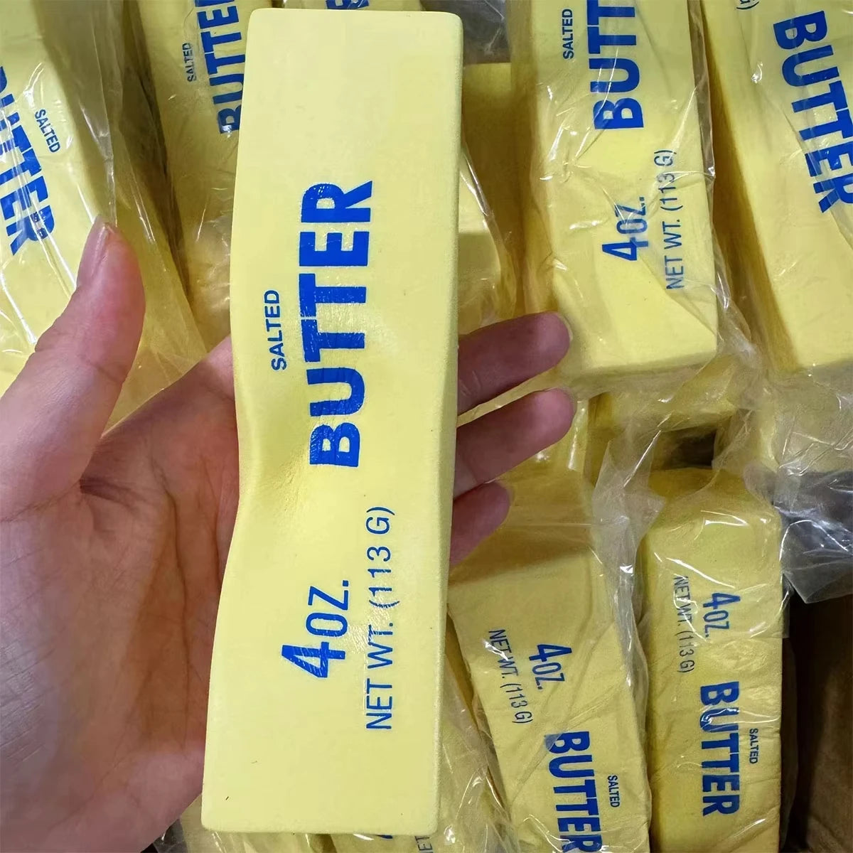 Realistic Butter Stick Slow-Rise Sensory Squishy